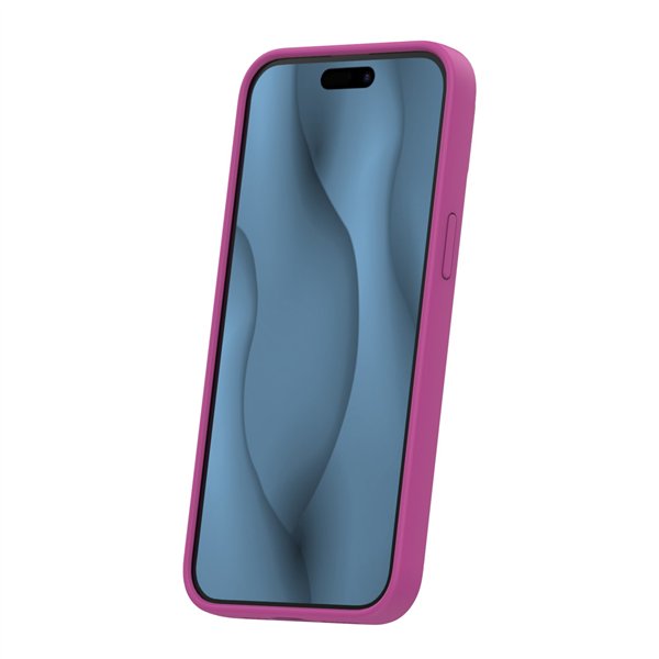 Silicone Thin Mag case for iPhone 16 Pro 6,3&quot fuschia