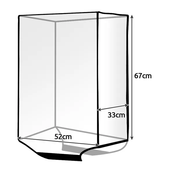 Trizand 23922 transparent suitcase cover