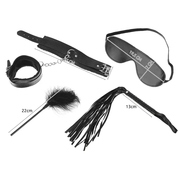 Erootiliste aksessuaaride komplekt - must 23431