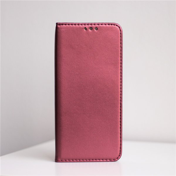 Smart Magnetic case for Motorola Moto G06 burgundy