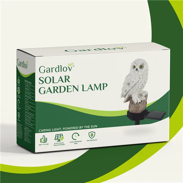 Solar garden lamp - owl Gardlov 23847