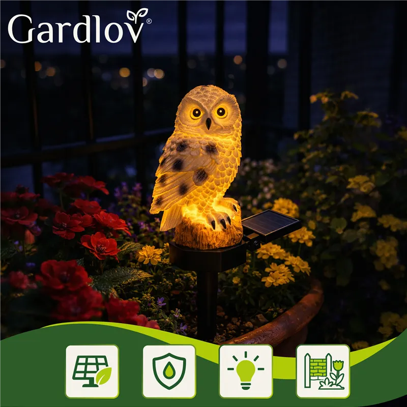 Saules dārza lampa - pūce Gardlov 23847