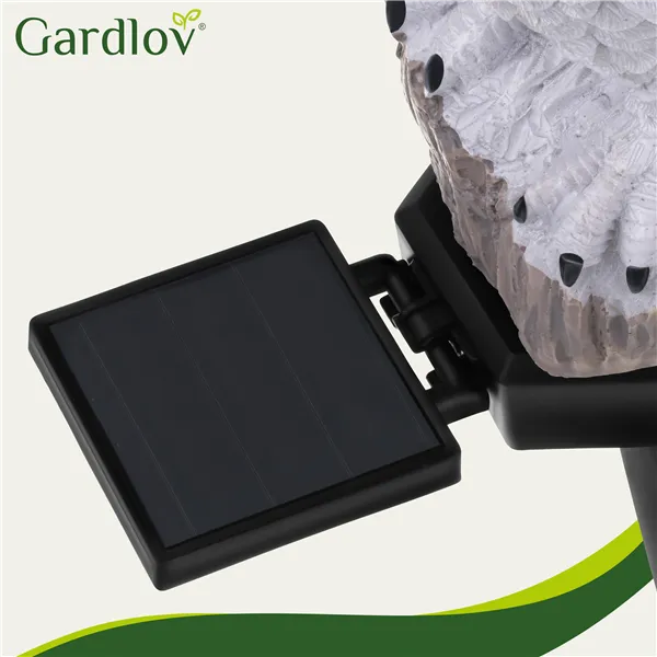 Aurinkokennoinen puutarhavalaisin - pöllö Gardlov 23847