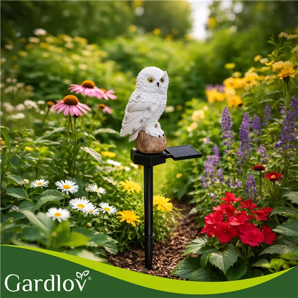 Solar garden lamp - owl Gardlov 23847
