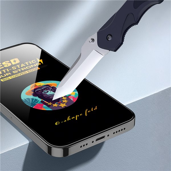 Universal tempered glass 9D OneFit AI-15 6,7&quot