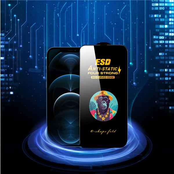 Universal tempered glass 9D OneFit AI-15 6,7"