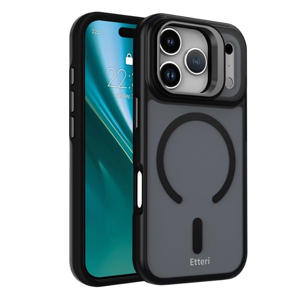 Etteri Morning Fog case for iPhone 17 Pro Max 6,9" black