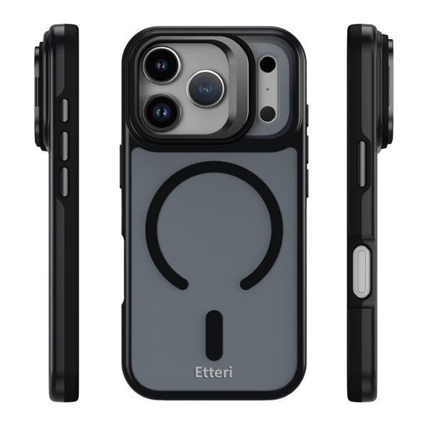 Etteri Morning Fog case for iPhone 17 Pro Max 6,9&quot black