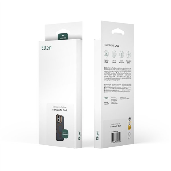 Etteri Morning Fog case for iPhone 17 6,3" brown