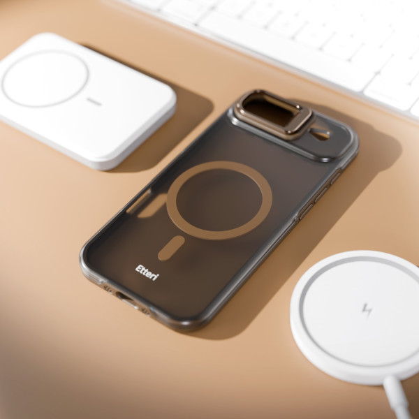 Etteri Morning Fog case for iPhone 17 Air brown