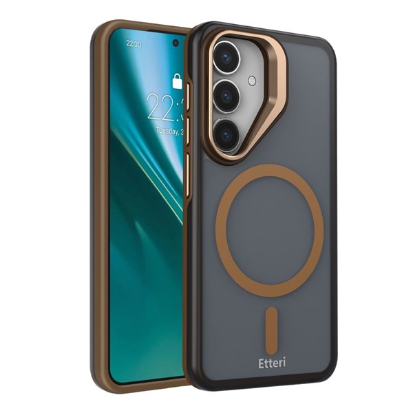 Etteri Morning Fog case for Samsung S25 brown