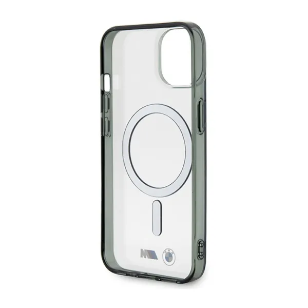 BMW Silver Ring MagSafe - Case for iPhone 14 Plus (Transparent)
