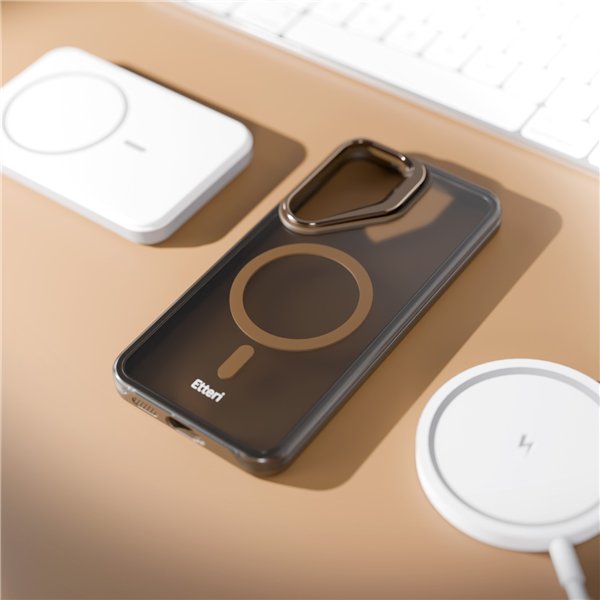 Etteri Morning Fog case for Samsung S25 brown