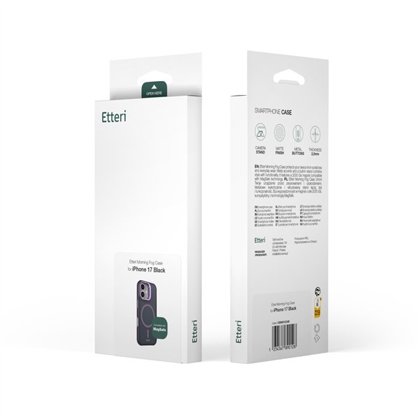 Etteri Morning Fog case for iPhone 15 Pro 6,1" purple