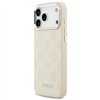 Guess Peony Hot Stamp Script MagSafe case for iPhone 17 Pro Max beige