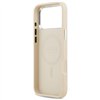 Guess Peony Hot Stamp Script MagSafe case for iPhone 17 Pro Max beige