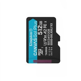 Micro SD Memory Card with Adaptor Kingston 512 GB
