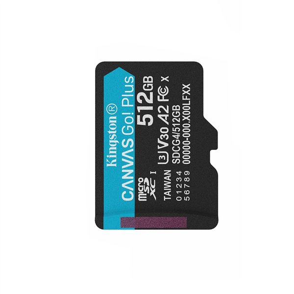 Micro SD Memory Card with Adaptor Kingston 512 GB