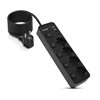 Huslog Power strip with 5 switches