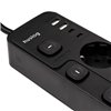 Huslog Power strip with 5 switches