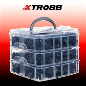 Automobilinių spaustukų rinkinys + traukiklis Xtrobb 24297