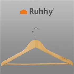 Drēbju pakaramais 10 gab. - koka Ruhhy 24492