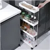 Kitchen/bathroom shelf on wheels Ruhhy 24291