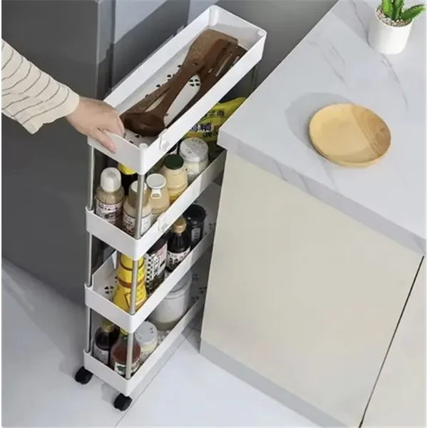 Keittiön/kylpyhuoneen hylly pyörillä Ruhhy 24291
