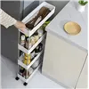 Köögi/vannitoa riiul ratastel Ruhhy 24291