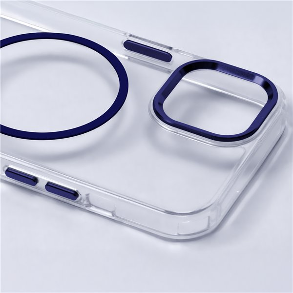 Clear Thin Mag case for Samsung Galaxy S26 blue