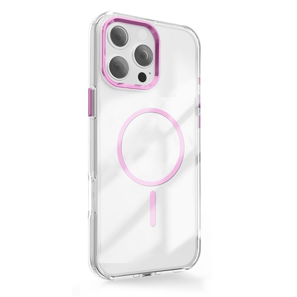 Clear Thin Mag case for Samsung Galaxy S26 Plus pink