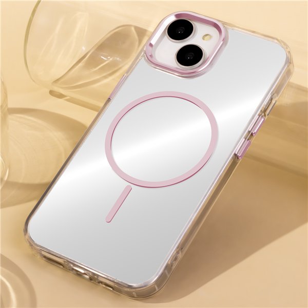 Clear Thin Mag case for Samsung Galaxy S26 Plus pink