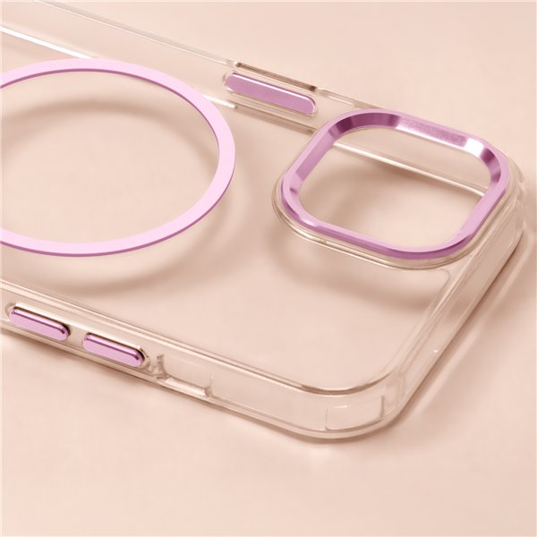 Clear Thin Mag case for Samsung Galaxy S26 Plus pink