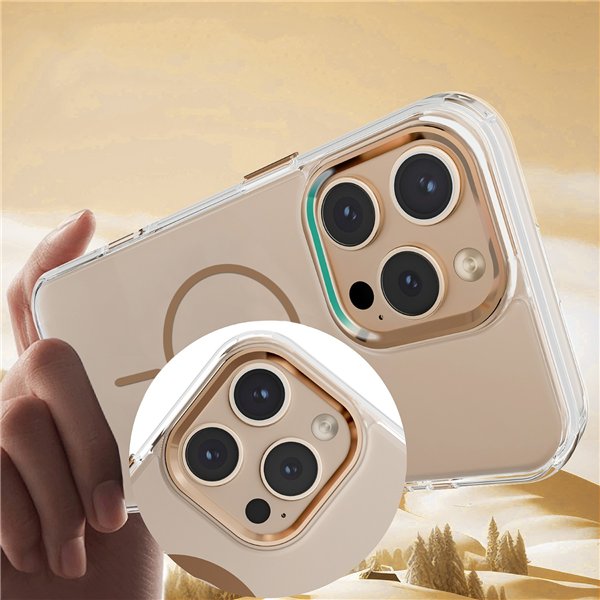 Clear Thin Mag case for Samsung Galaxy S26 Plus gold