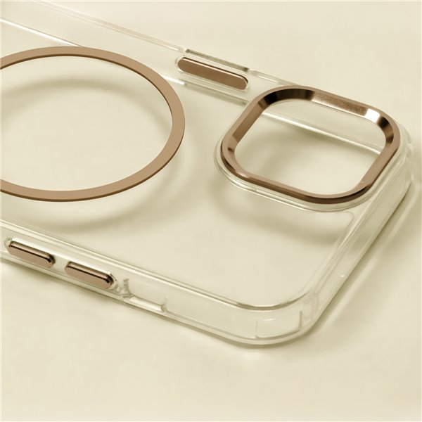 Clear Thin Mag case for Samsung Galaxy S26 Plus gold