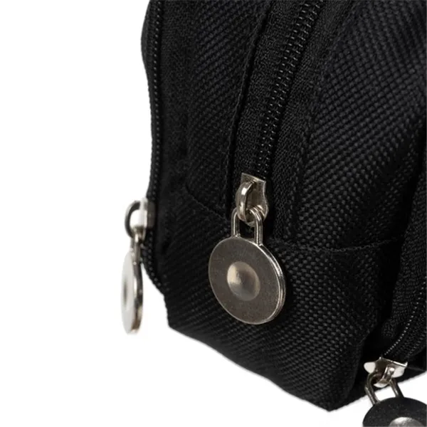 Triple foldable pencil case - black Maaleo 24476