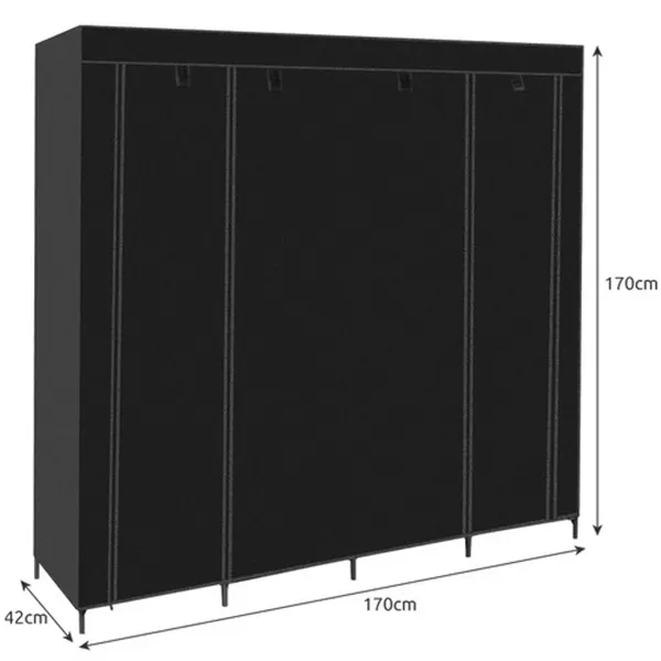 Salokāms auduma skapis 170x170cm Ruhhy 23740