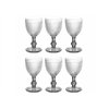 Wine glasses with crystal pattern, 330 ml, 6 pcs 