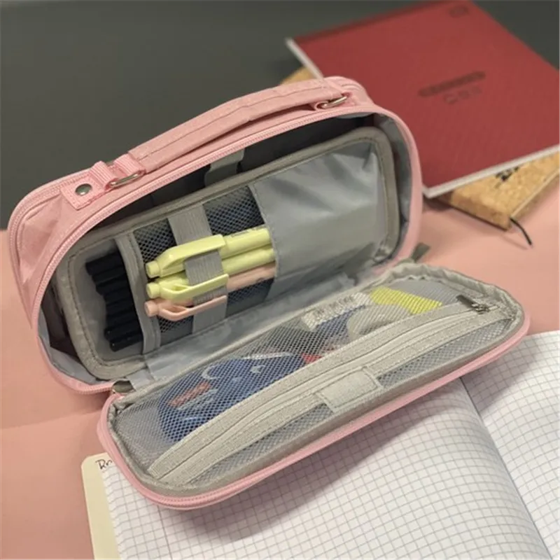 Kaksinkertainen pidennettävä penaali - pinkki Maaleo 24517