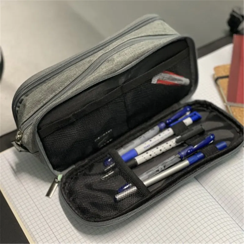 Triple folding pencil case - gray Maaleo 24512