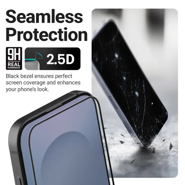 Crong 3D Armour Glass Lite - Full Glue Tempered Glass for Samsung Galaxy A16 / A17 / A26