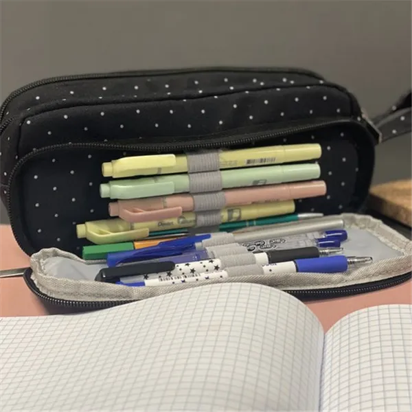 Kolminkertainen taittuva penaali - musta Maaleo 24511
