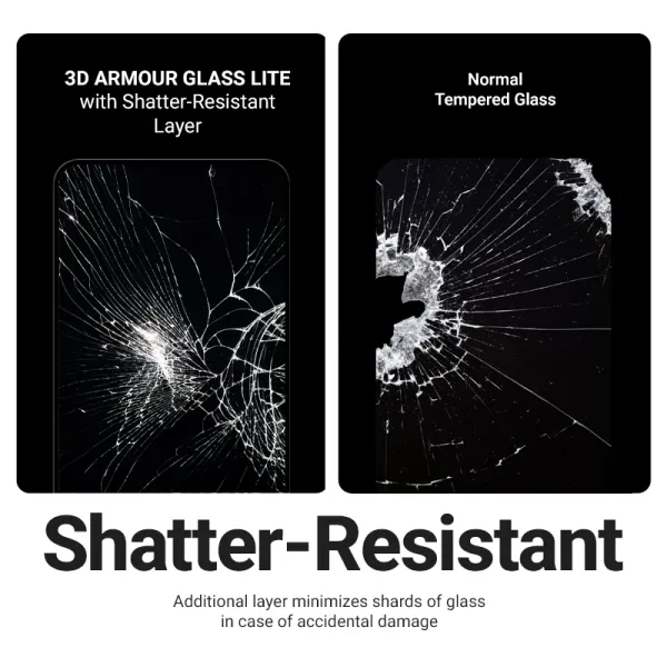 Crong 3D Armour Glass Lite - Full Glue Tempered Glass for Samsung Galaxy A16 / A17 / A26