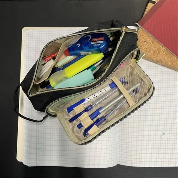 Kaksinkertainen pidennettävä penaali - musta Maaleo 24502