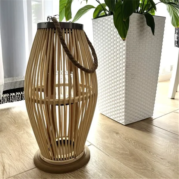 Bambuinen rottinki-lyhty Gardlov 24282