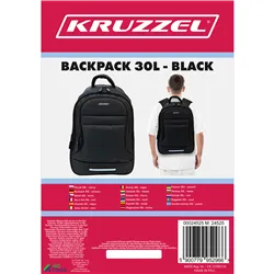 Seljakott 30L - must Kruzzel 24525
