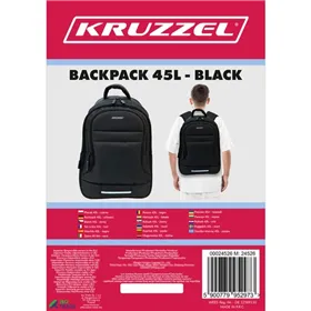 Seljakott 45L - must Kruzzel 24526