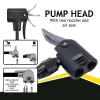 Dunlop - Floor pump for bikes, balls, mattresses with pressure gauge (Black)