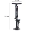 Dunlop - Floor pump for bikes, balls, mattresses with pressure gauge (Black)