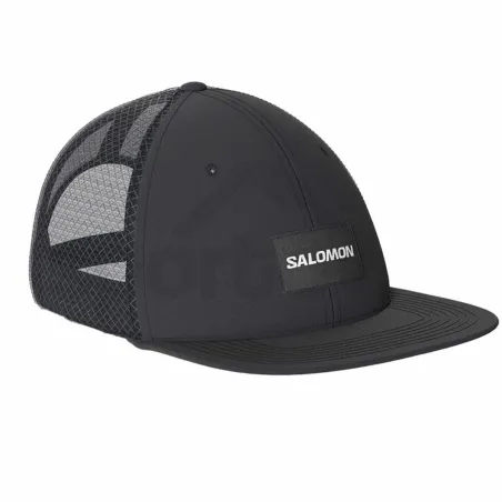 Hattu Salomon Flat Cap Deep Musta